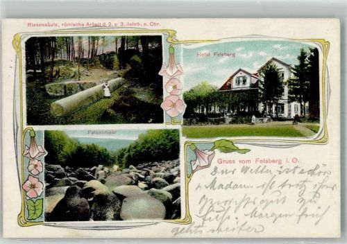 Reichenbach 1911 Hotel Felsberg Denkmal Riesensäule Felsnemeer