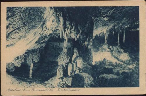 um 1920/30 Rübeland (Harz), Hermannshöhle-Kristallkammer. (cave).,C. Greve AKU1