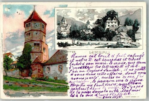 Hirsau 1898 sign. Mutter , K. Adelskorrespondenz