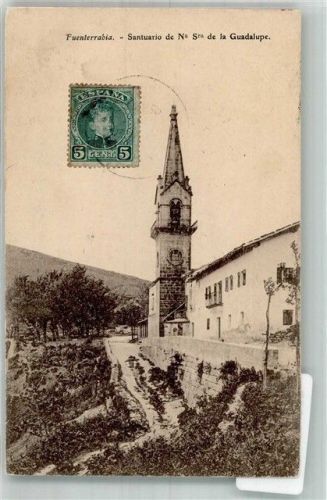 Fuenterrabia 1908 Santurio de Nr. 5 de la Guadalupe Marke bildseitig