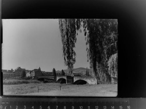 Witzenhausen Blick auf Werrabrücke m. Warteberg