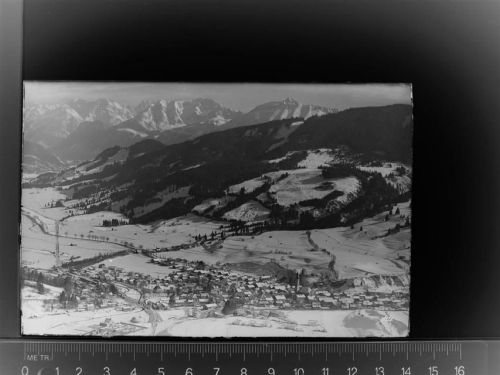 87484 W8964 Nesselwang GLASNEGATIV Winter-AK