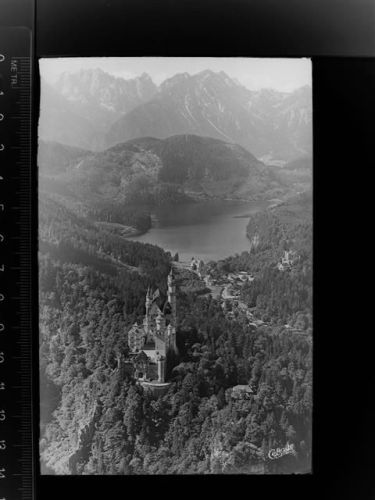 87629 W8958 Füssen GLASNEGATIV Schloss Neuschwanstein
