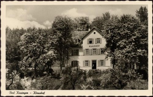 um 1930/40 Bad Kissingen, Forsthaus Klaushof,Aero-Bild Verlag