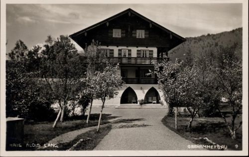 um 1940 Oberammergau, Haus Alois Lang,H. Kronburger AKU1