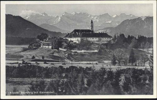 um 1940 Adligstadt, Kloster Reutberg, Karwendel,R. Zerle AKU1