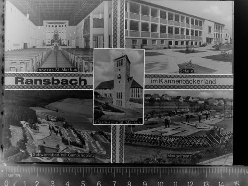 56235 W5412 Ransbach-Baumbach GLASNEGATIV Mehrfachbildkarte