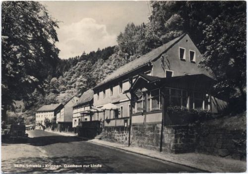 1974 Krippen, Gasthaus zur Linde, Sächs. Schweiz.,A & R Adam AKU1
