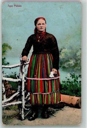 Warschau Warszawa Tracht Tracht Polen Foto AK