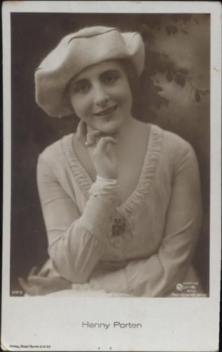Henny Porten, Schauspielerin, Nr. 418/3,Ross Schauspieler um 1910/20