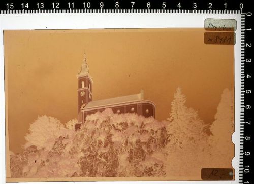 92714 W8481 Pleystein Kunststoff-Negativ / Dia-Positiv KEINE AK Kleber auf Schutzfolie