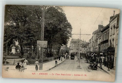 Amiens Geschäft Straßenbahn La Place René-Goblet