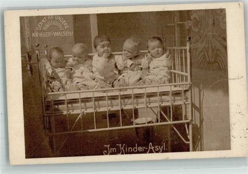 1916 Babys in der Obhut des Deutschen Vereins für Kinder-Asyle Kriegsnot WK I