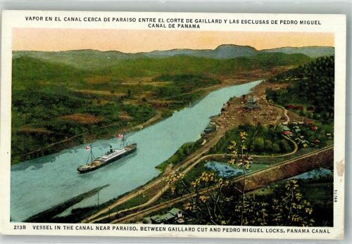 Panama City 1937 Panamakanal Vessel Nähe Paraiso