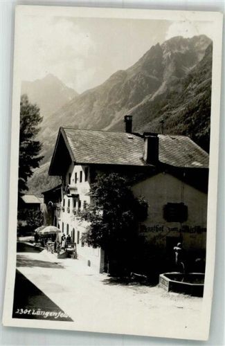 Oberlängenfeld 1932 Straßenszene