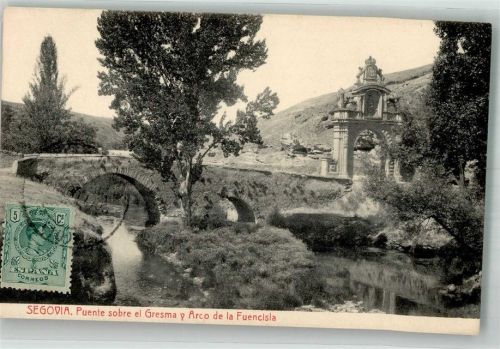 Segovia Puente sobre el Gremsa Arco de la Fuenscilsa Marke bildseitig