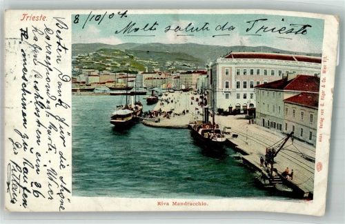 Trieste / Triest / Trst 1904 Hafen Riva Mandraccicio
