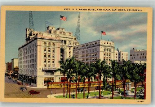 San Diego 1951 U.S. Grand Hotel and Plaza Straßenbahn Auto