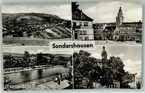 Sondershausen Frauenberg Marktplatz Schloss Bergbad Sonnenblick Schwimmbad Roller