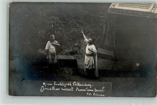 Valkenburg 1916 Szene aus einem biblischen Theaterstück Ort handschriftlich Fotograf Lohnen