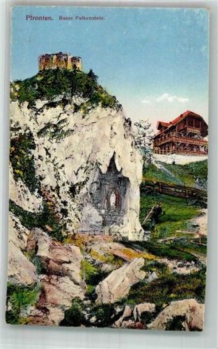 Falkenstein Burgruine Falkenstein Hüttenstempel Burghotel