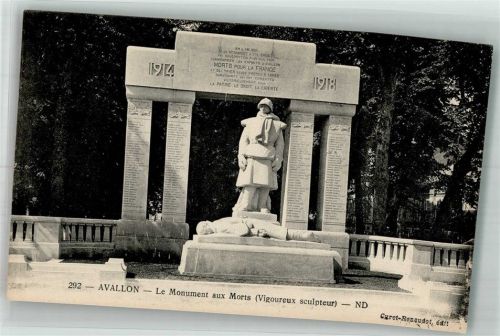 Avallon Kriegerdenkmal 1914-1918