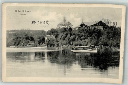Malente 1914 Kurhotel Holsteinische Schweiz am Kellersee Verlag Julius Simonsen Nr. 9670 Maschinenstempel