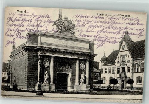 Wesel 1915 Berliner Tor Postamt