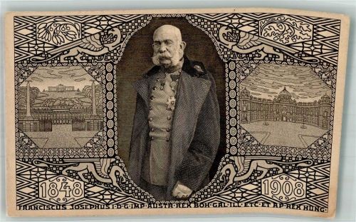 Wien 1908 Kaiser Franz Joseph 1848-1908 Hofburg