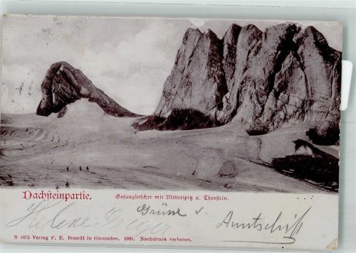 Dachstein Gebirge 1900 Gosaugletscher