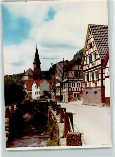 76571 W7560 Michelbach , Murgtal FOTO KEINE AK Bach Kirche