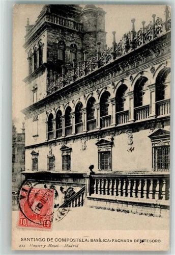Santiago 1900 Kiche Basilica Marke bildseitig Hauser y Menet