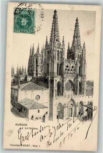 Burgos Kirche Kathedrale Marke bildseitig