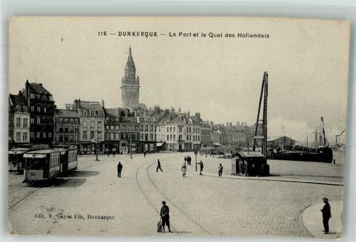 Dunkerque Hafen Quai des Hollandais Straßenbahn