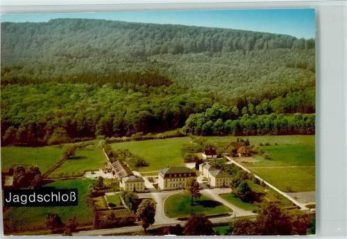 Springen Luftaufnahme Jagdschloß u. Jägerlehrhotel