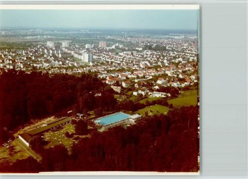 64546 W6082 Mörfelden FOTO KEINE AK Luftaufnahme Schwimmbad