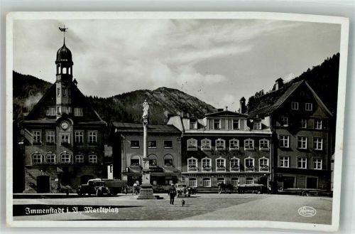 Immenstadt Marktplatz Auto Rathaus