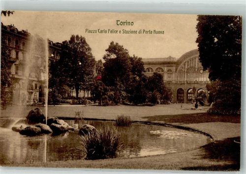 Torino 1923 Bahnhof Piazza Carlo Felice