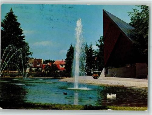 Waldkraiburg Stadtpark Musikpavillon Springbrunnen