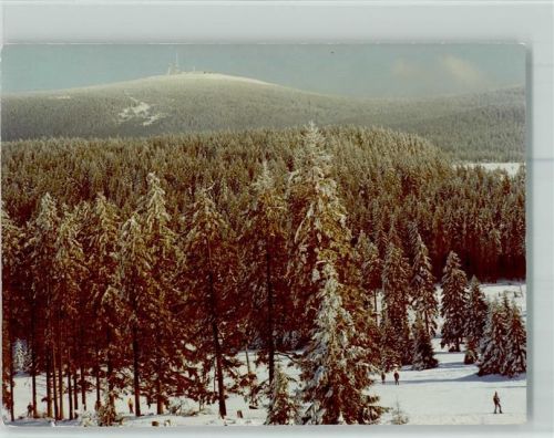 Torfhaus Blick zum Brocken Winteraufnahme