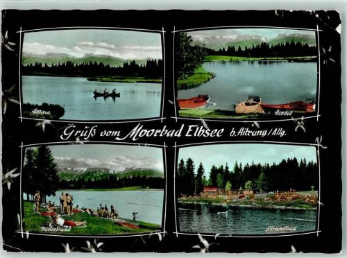 Aitrang Elbsee Badestrand Strandbad Ruderboote