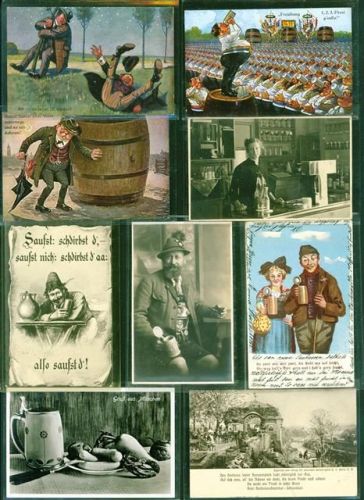 Bier gem. Lot mit 19 AK, ca. 1901-1937: überwiegend gute Erhaltung, teils gelaufen