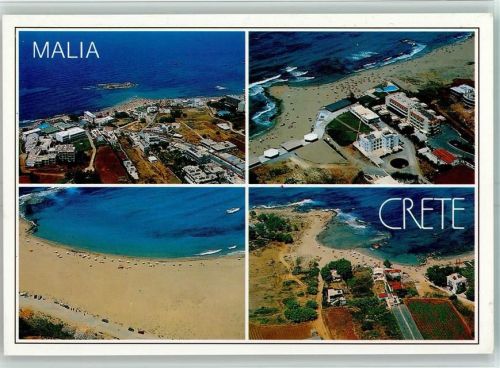 Malia Fliegeraufnahme Küste Ferienanlage