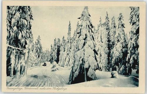 Riesengebirge Winterkarte