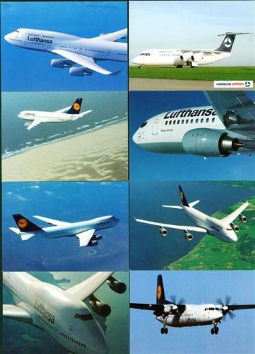 Lufthansa Lot mit 19 AK, ca. 1989-1998; überwiegend gute Erhaltung, wenige gelaufen