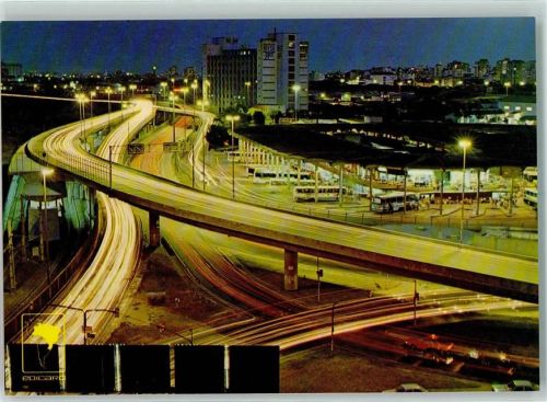 Porto Alegre Bus Station Partia Night View