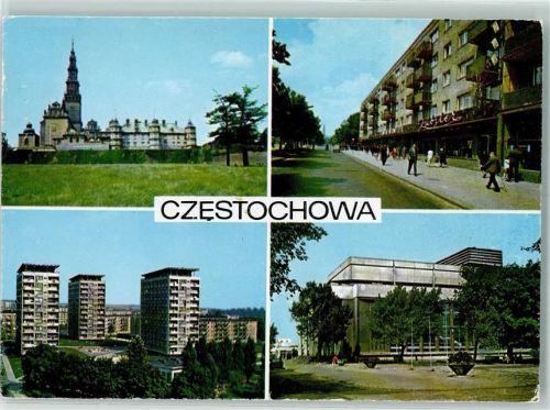 Tschenstochau Klasztor na Jasnej Gorze Aleja NMP Osiedle mieszkaniowe Tysiaclecia Panstwa Polskiego Gmach Filharmonii