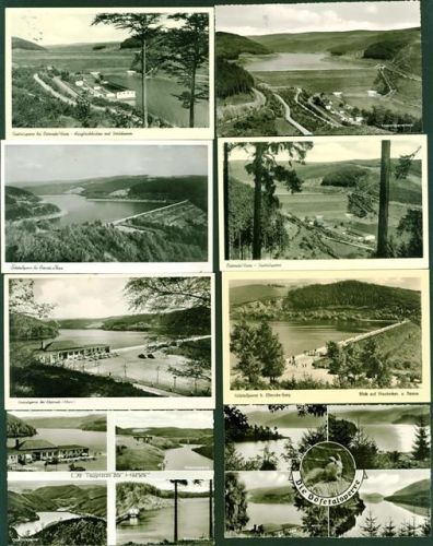Sösetalsperre bei Osterode Lot mit 10 AK, 1953-1965; gute Erhaltung, überwiegend gelaufen