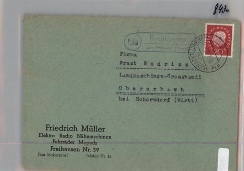 Freihausen Landpoststempel