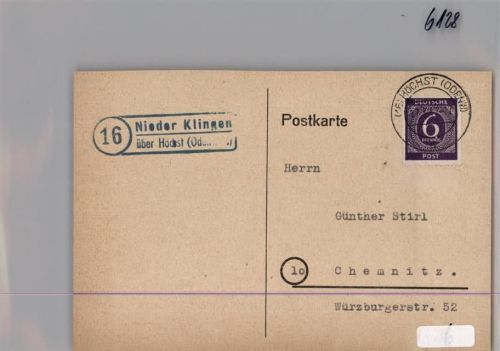 Höchst Landpoststempel
